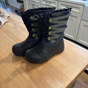 Merrell Kids' Navy and Gray Snow Boots